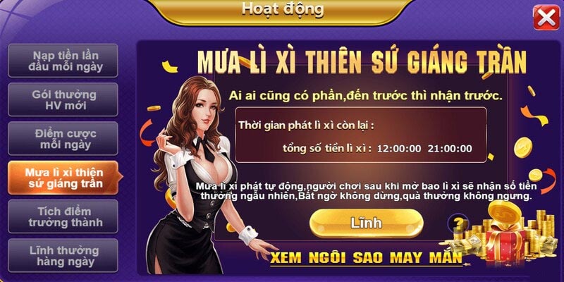 Mưa lì xì thiên sứ giáng trần